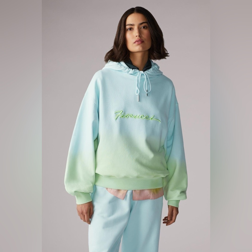Fiorucci OMBRE SQUIGGLE LOGO HOODIE EUC